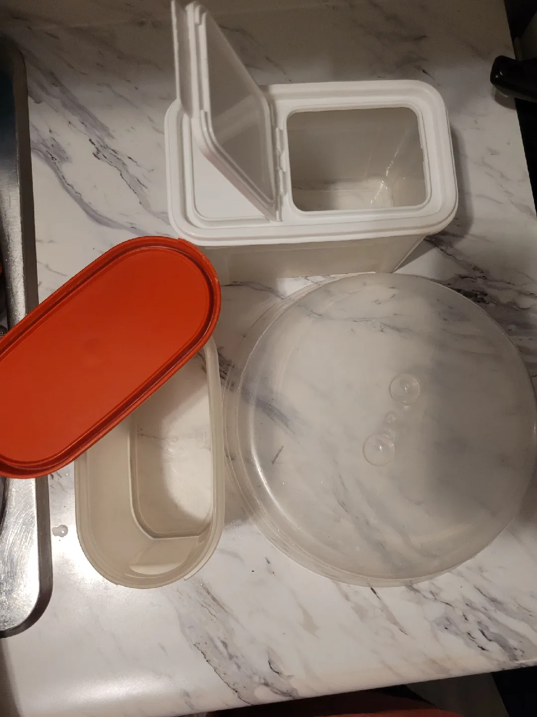 Microwave Plate Cover + 2 Tupperwares🥕 image indicator(3)