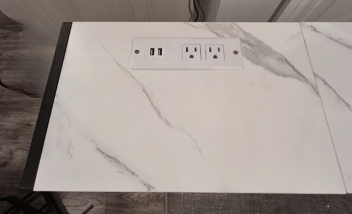 Console Table with Charging Station, Modern Narrow Long image indicator(6)