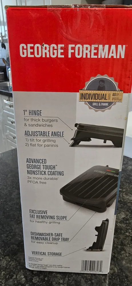 George Foreman Individual Grill & Panini Press image indicator(2)