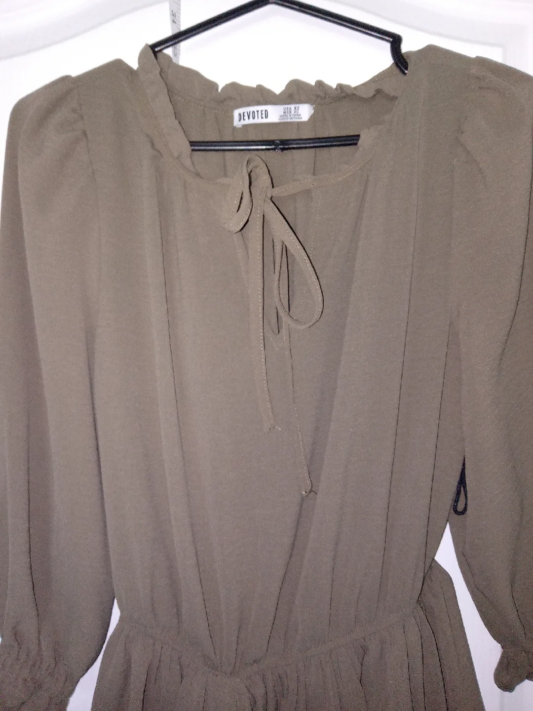 Devoted Olive Green Dress - Size XS 🧡 image indicator(3)