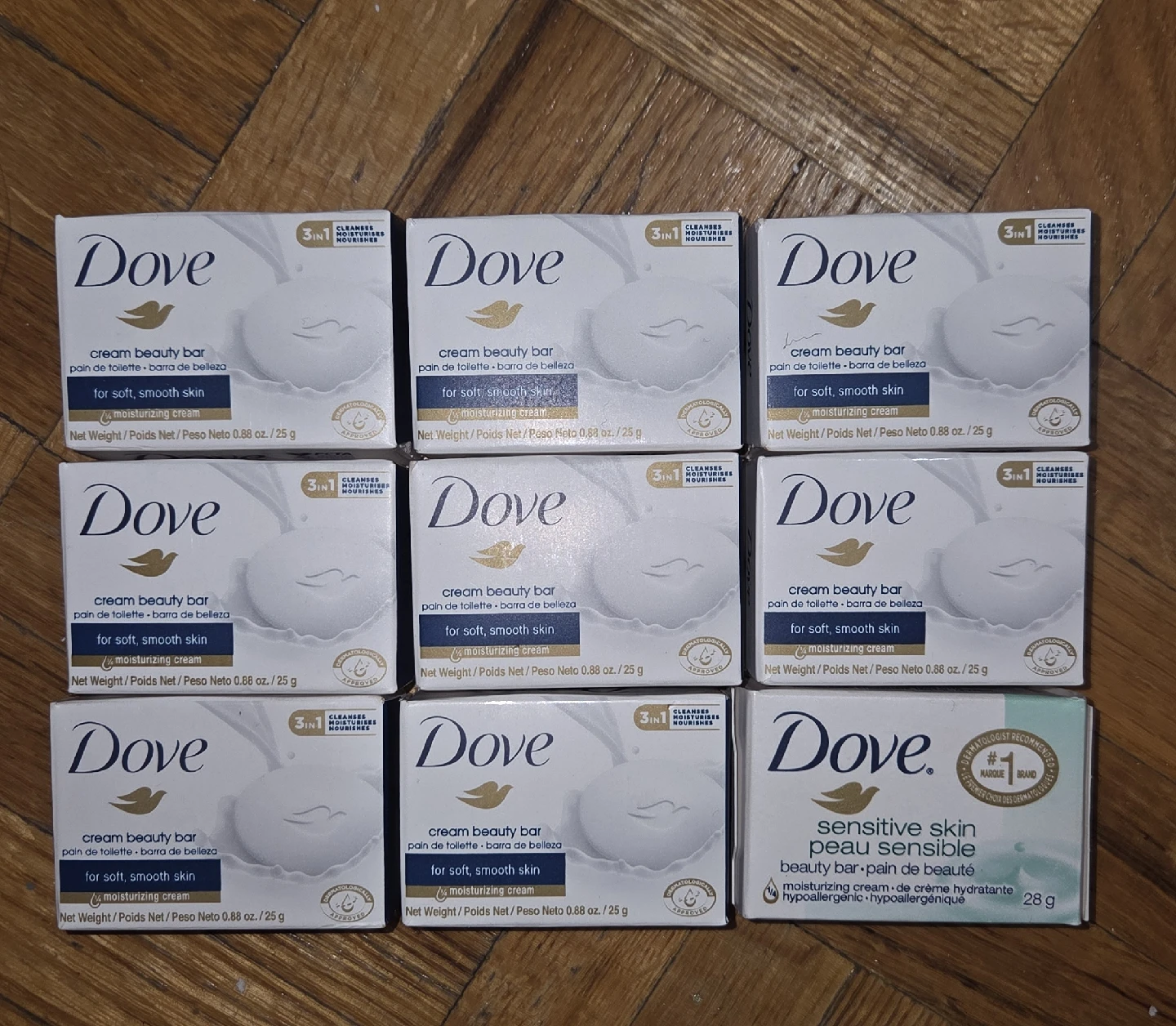 Dove Cream Beauty Bar Soap - 9 Pack