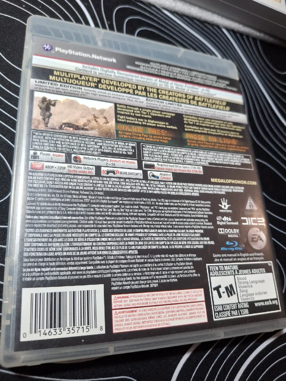Medal of Honor Limited Edition - PS3 Game image indicator(4)