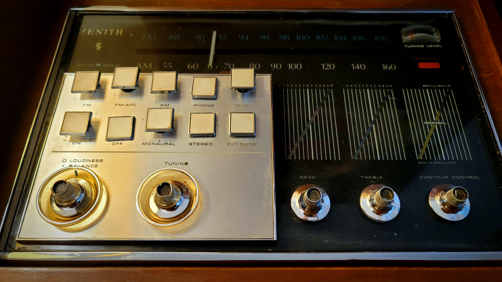 Late 1960s Vintage MCM Zenith Console Stereo/Record Player - photo 5