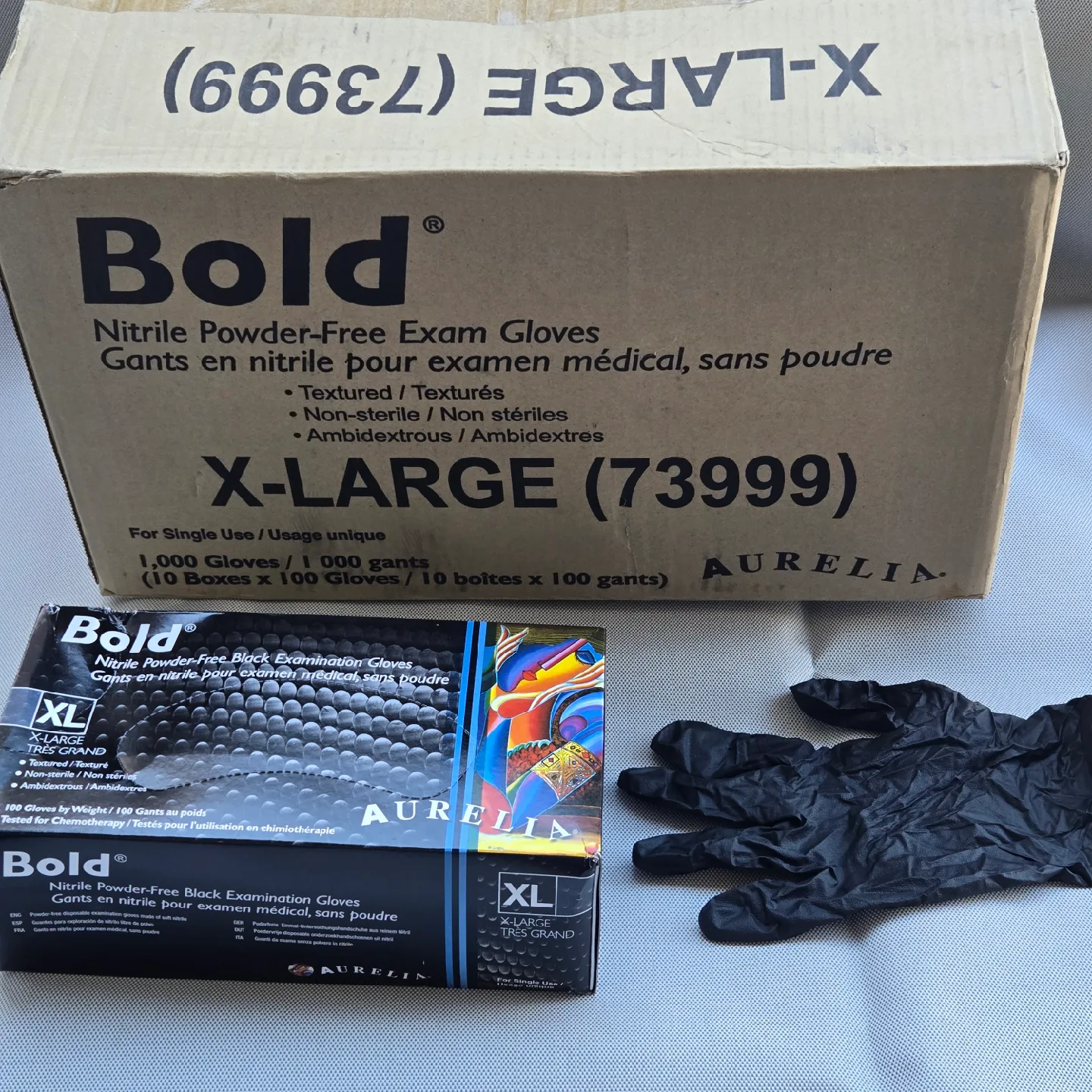 Aurelia Bold XL Nitrile Powder-Free Exam Gloves image indicator(2)