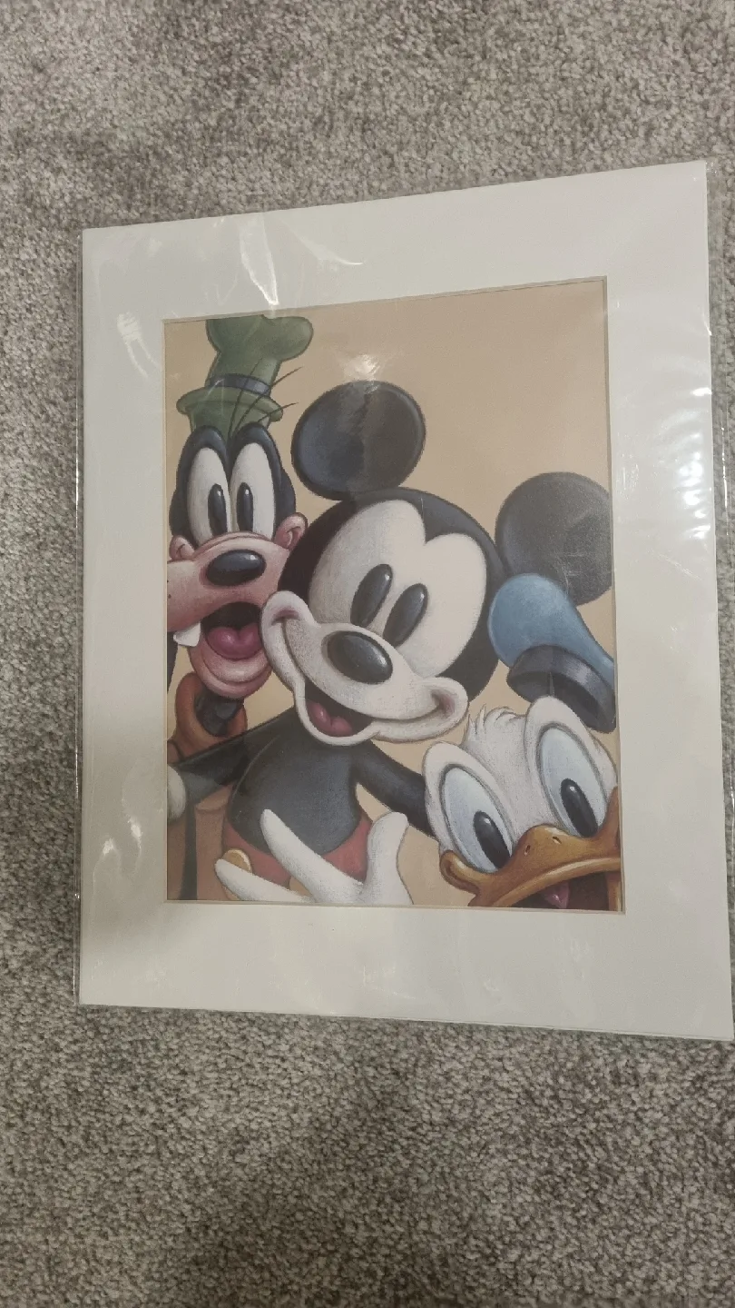 Disney Mickey, Goofy, Donald Art Print thumbnail