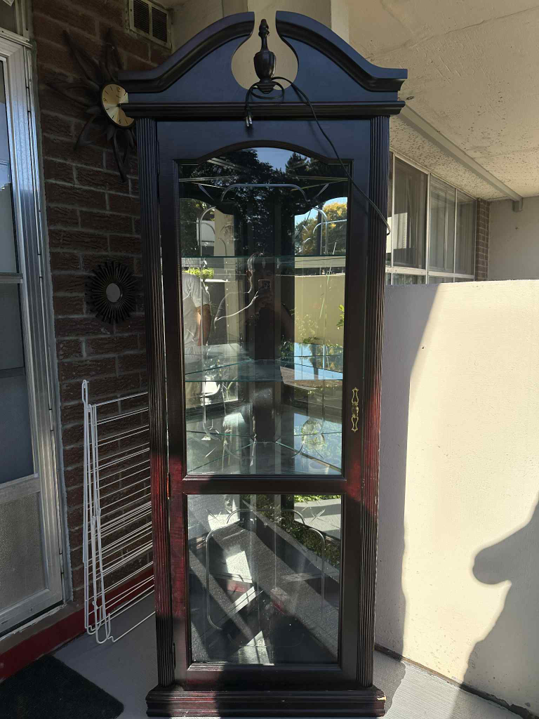 Display Cabinet with Glass Shelves