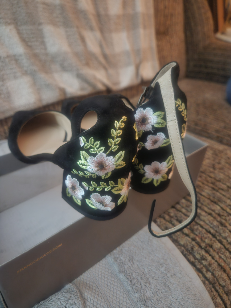 Franco Sarto Genuine Suede  Box Heel Dress  Shoes. - photo 4