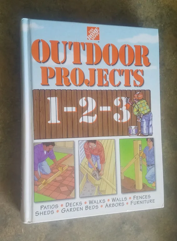 The Home Depot Outdoor Projects 1-2-3 Hardcover Book Never Used1 image indicator(5)