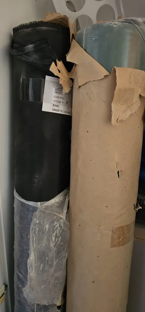 Roll of Black 420D PVC Fabric - 50 Yards image indicator(3)