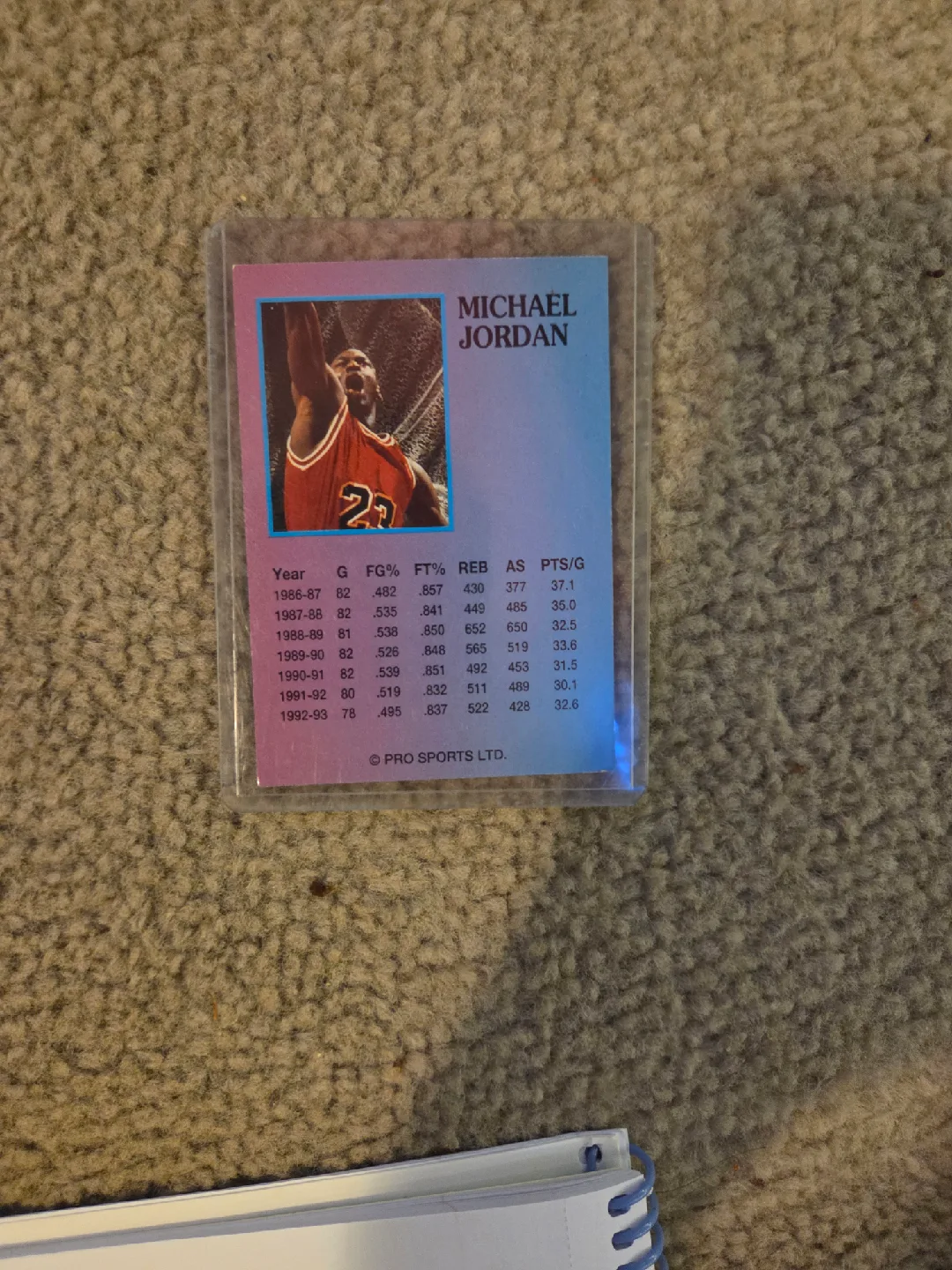 Michael Jordan Pro Sports LTD Trading Card image indicator(2)