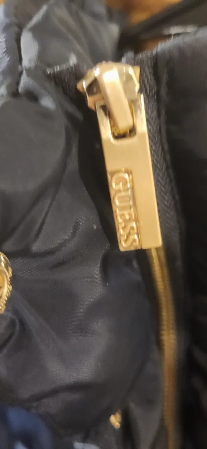 Guess Puffer Coat with Faux Fur Hood image indicator(3)