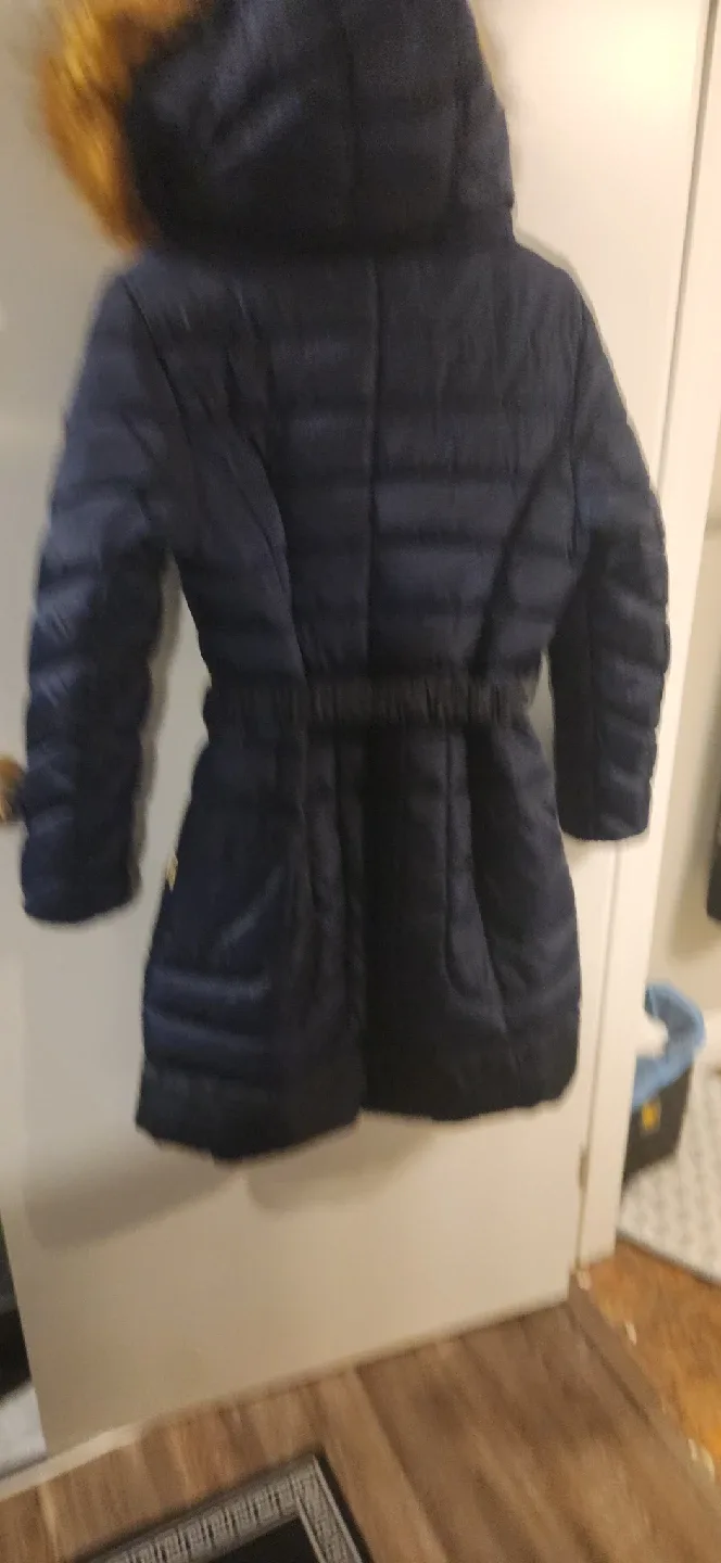 Guess Puffer Coat with Faux Fur Hood image indicator(4)