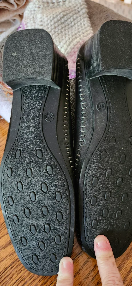 Keldon Black Leather Flats - Size 40 image indicator(3)