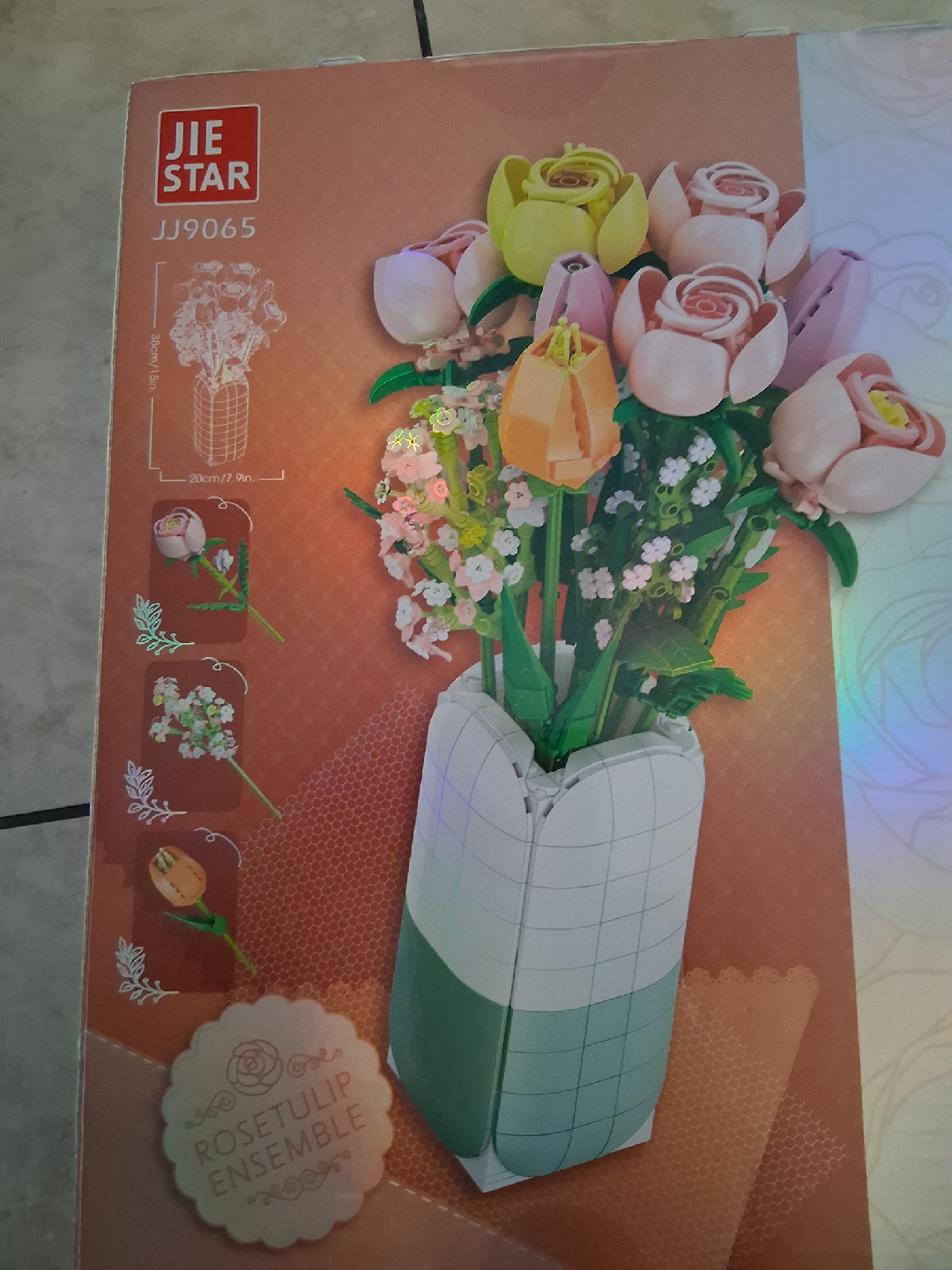 JIE STAR Rose Tulip Ensemble Building Set - New! - photo 2