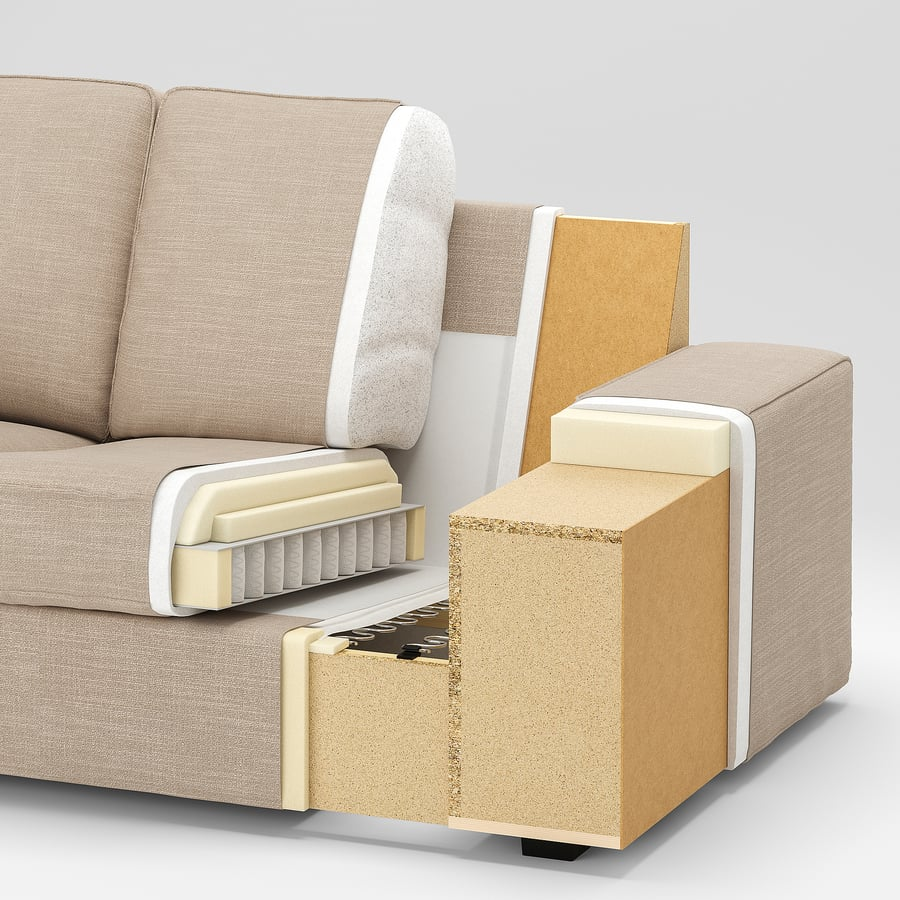 IKEA kivik sofa with Throw Pillows - photo 5