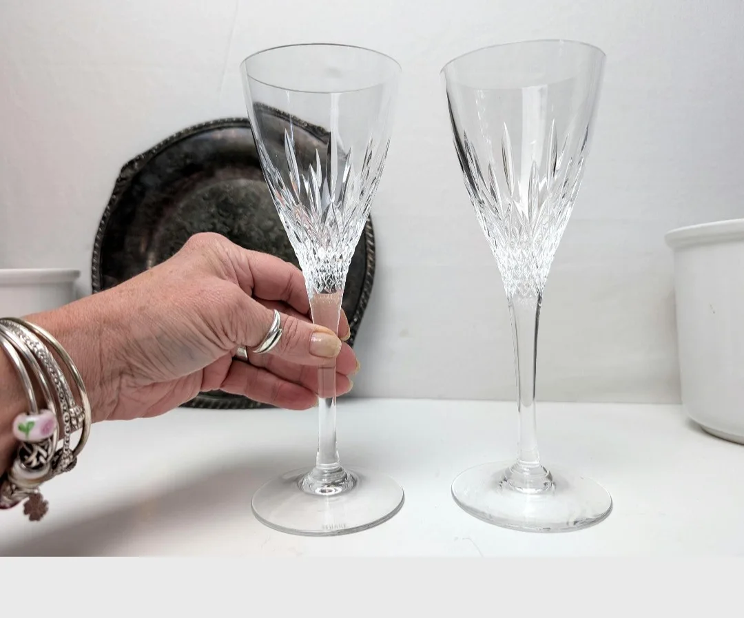 Stuart Crystal Wine Glasses ~ Cut Crystal thumbnail