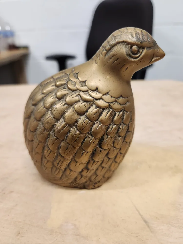 Vintage Brass Quail Figurine image indicator(3)
