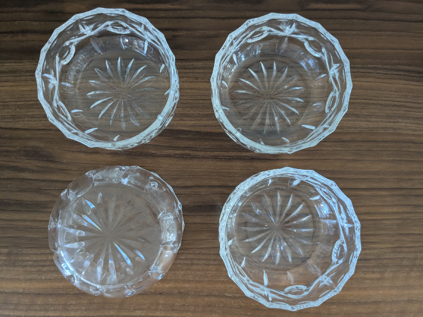 Set of 4 Crystal Glass Bowls - photo 2