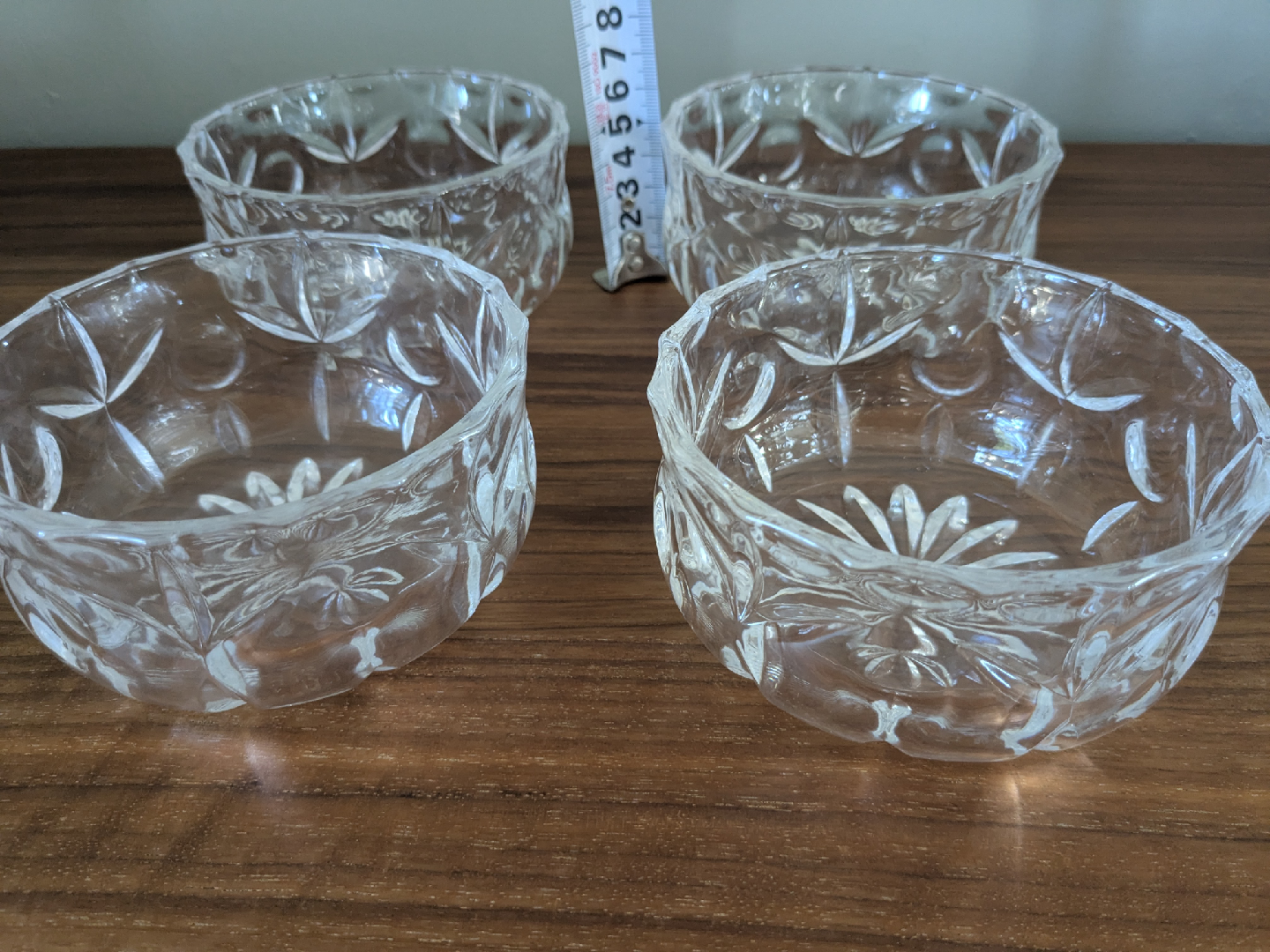 Set of 4 Crystal Glass Bowls - photo 4