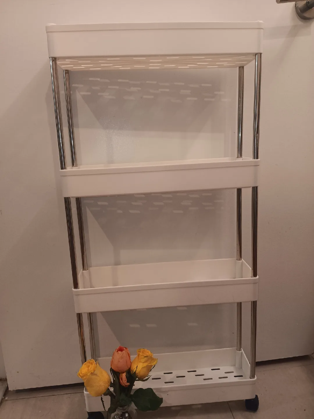 Rolling Storage Cart - White thumbnail