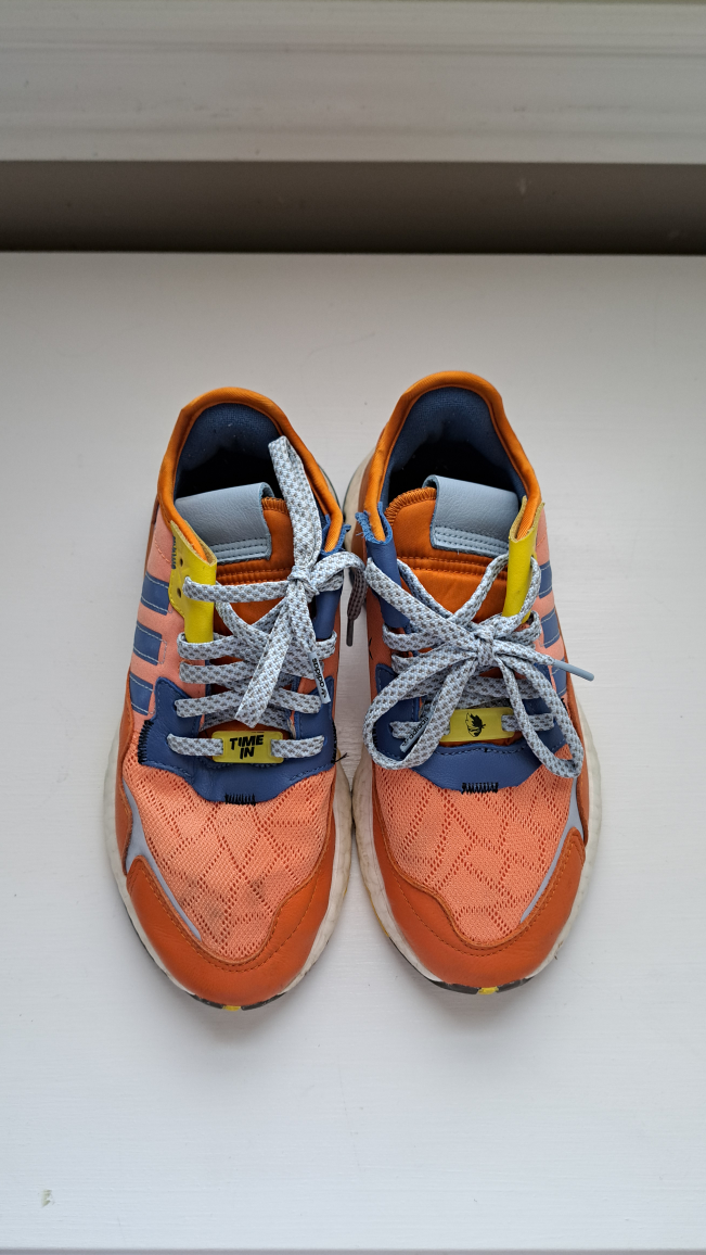 Adidas Nite Jogger Orange/Blue Sz 5Y