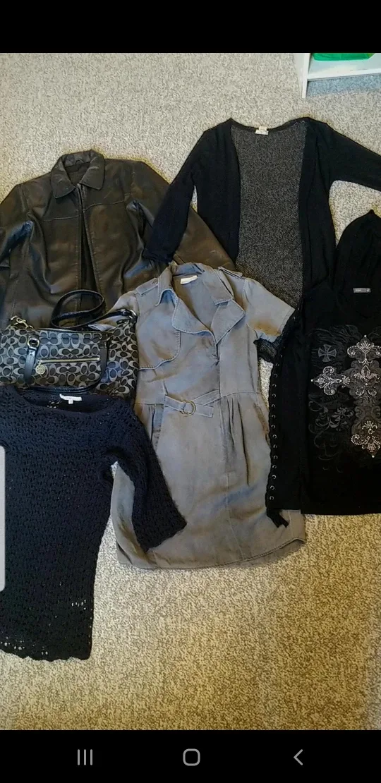 VINTAGE & GOTH CLOTHING BUNDLE!