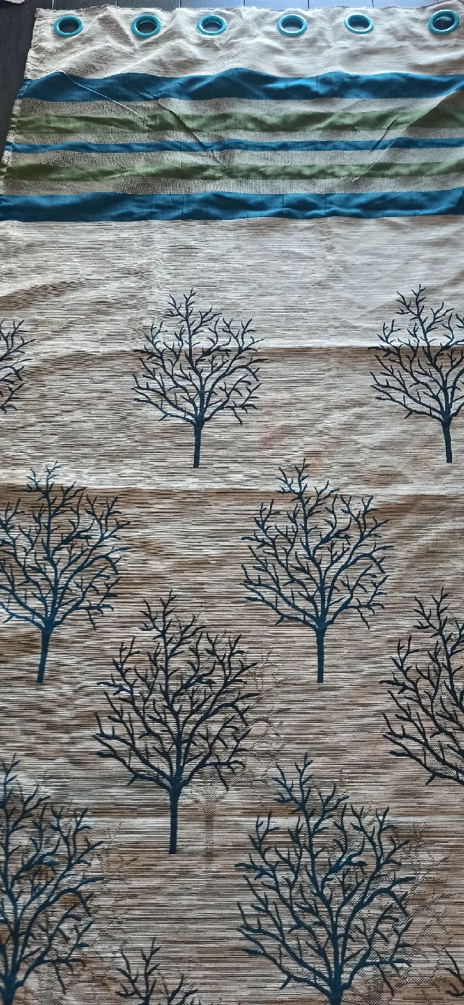 Two way Tree Print Curtain Panel image indicator(6)