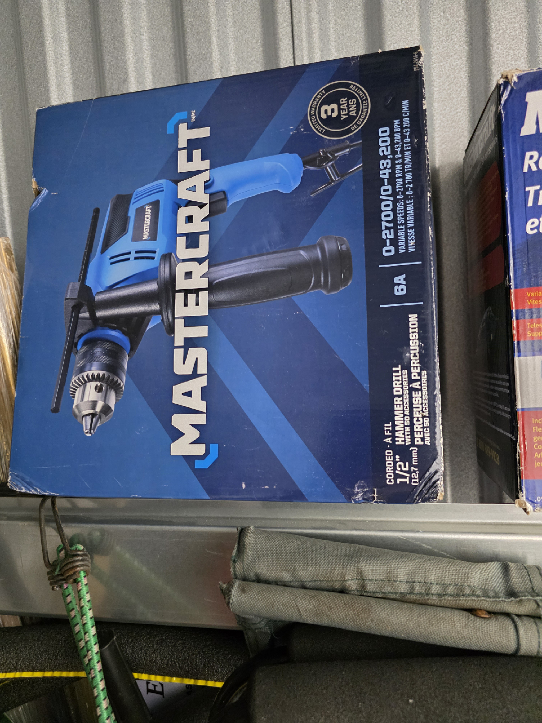 Mastercraft 1/2" Hammer Drill with 50 Accessories
