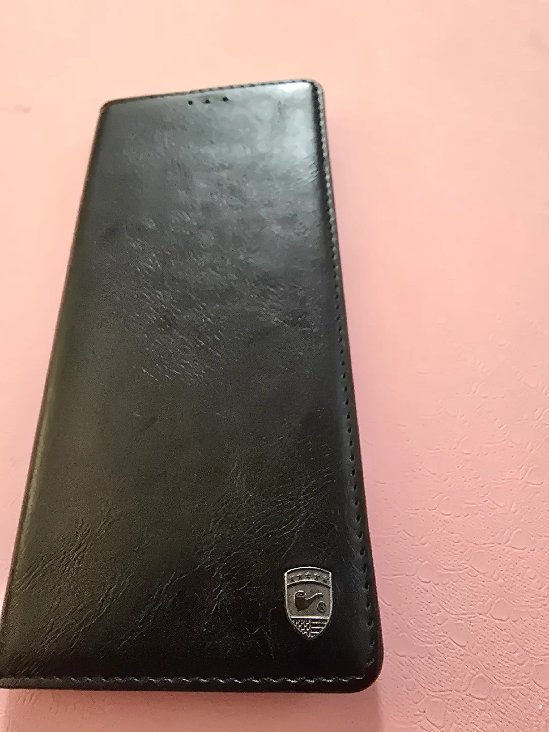 Black Leather Samsung Galaxy Note 8 Flip Case image indicator(2)