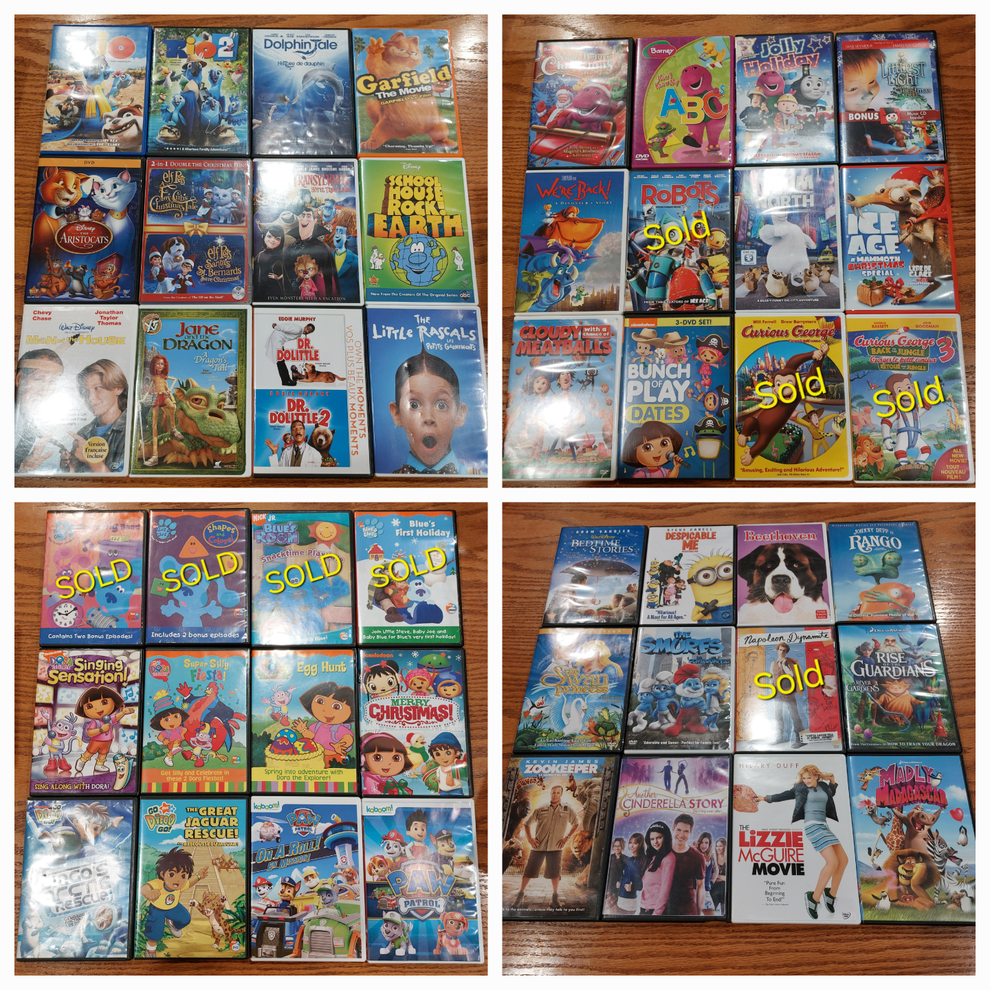 TONS OF KIDS MOVIES