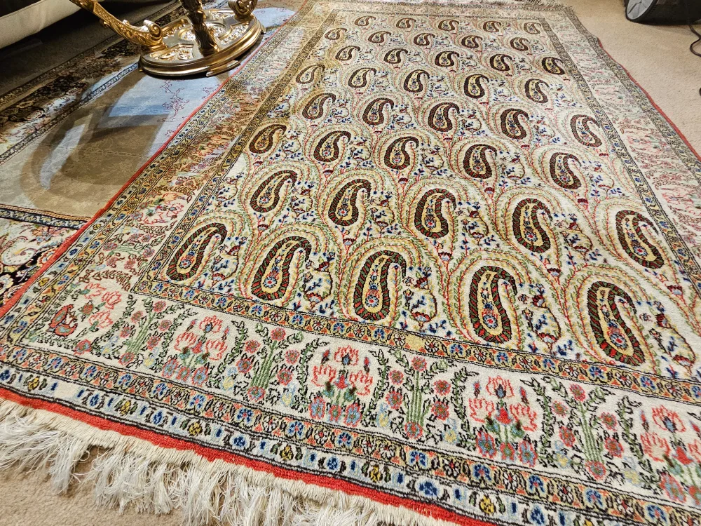 Antique hand knoted Persian Rug all wool image indicator(3)