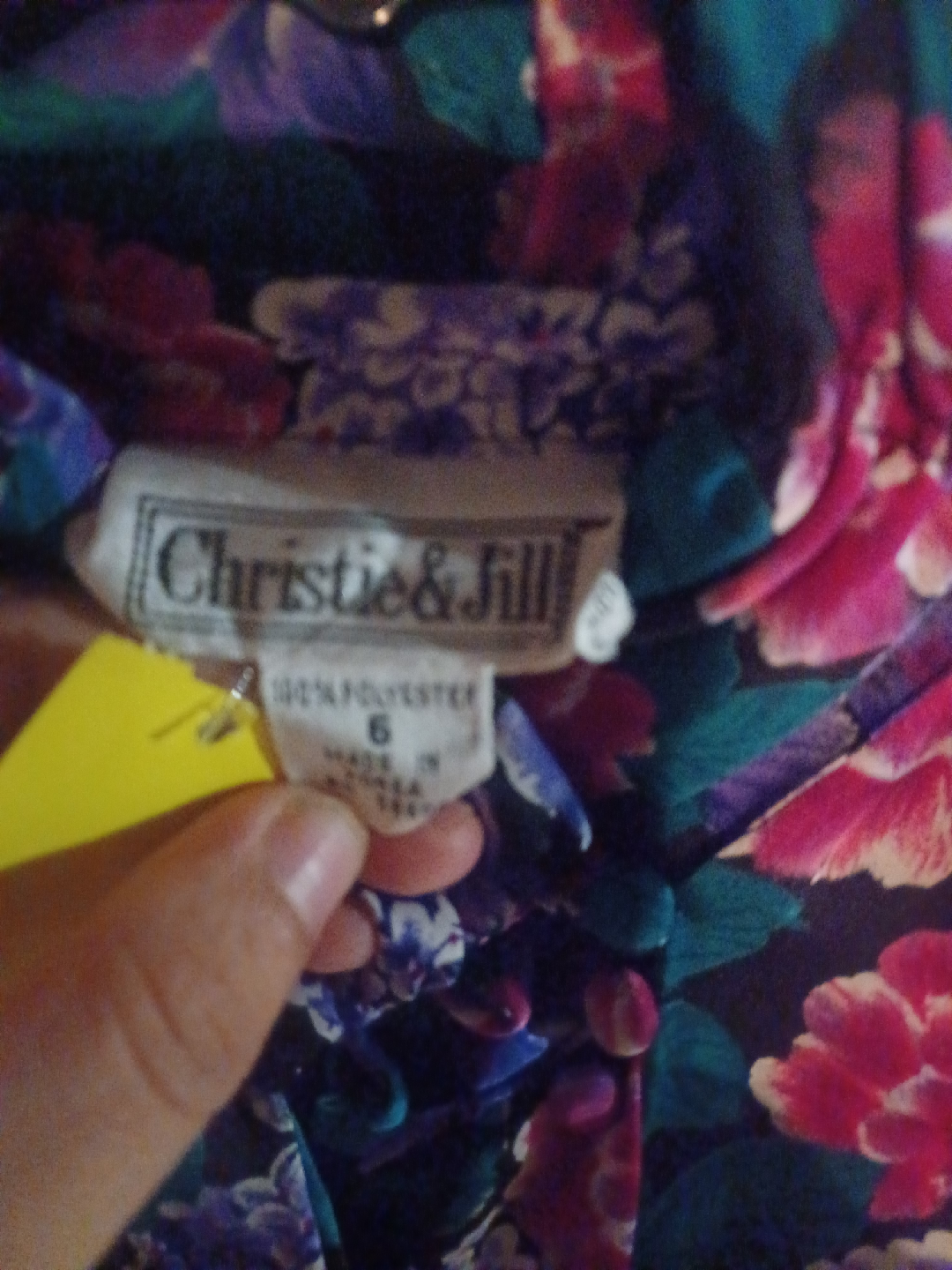 Christie & Jill Floral Blouse - Size 6 - photo 3