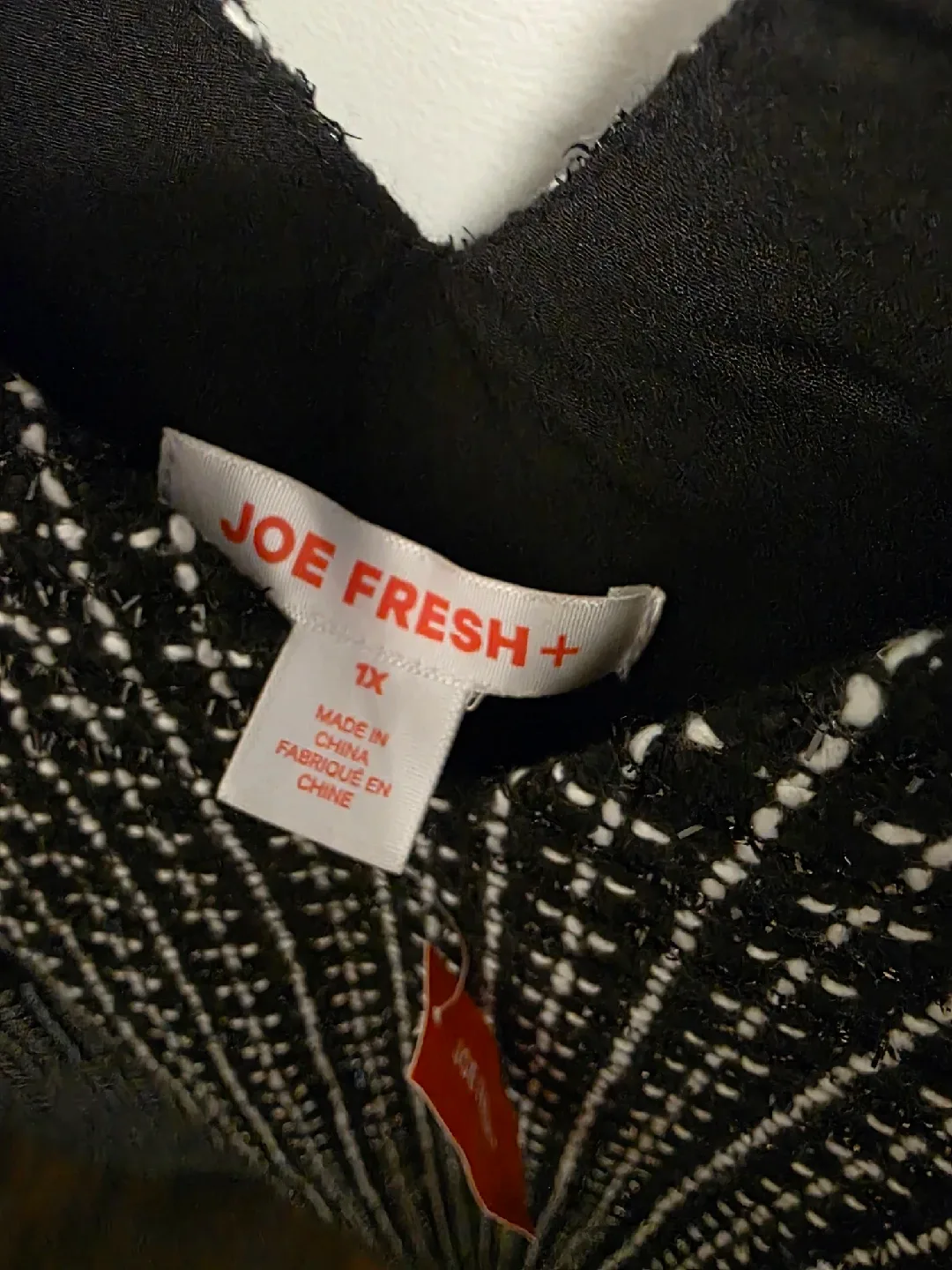 Joe Fresh+ 1X Black & White Dress image indicator(2)