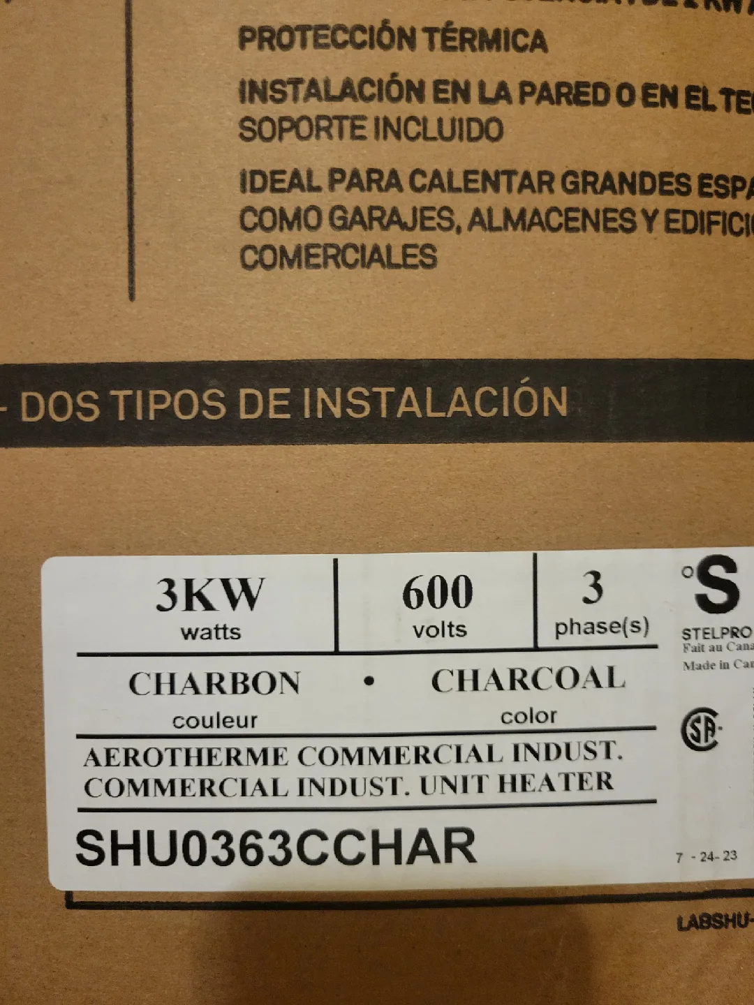 Stelpro Oxford Series Commercial Industrial Unit Heater image indicator(7)