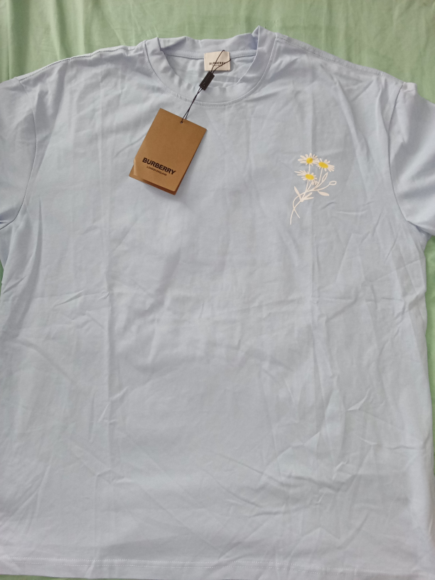 Burberry Light Blue Daisy Print T-Shirt