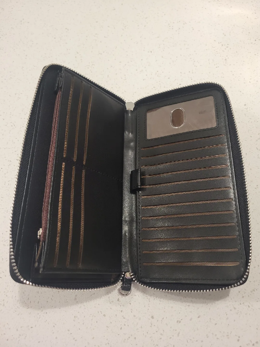 Black Zip Around Wallet image indicator(3)