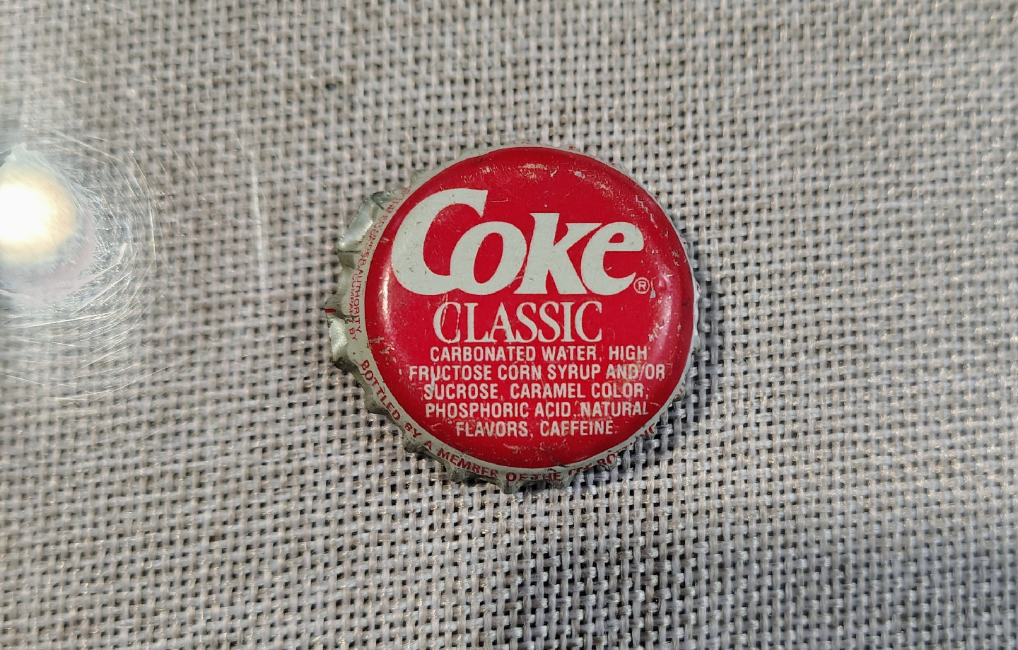 Vintage 80's-90's Classic Coke bottle cap