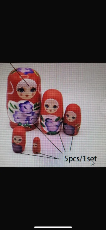 Matryoshka Nesting Dolls - 5 Piece Set