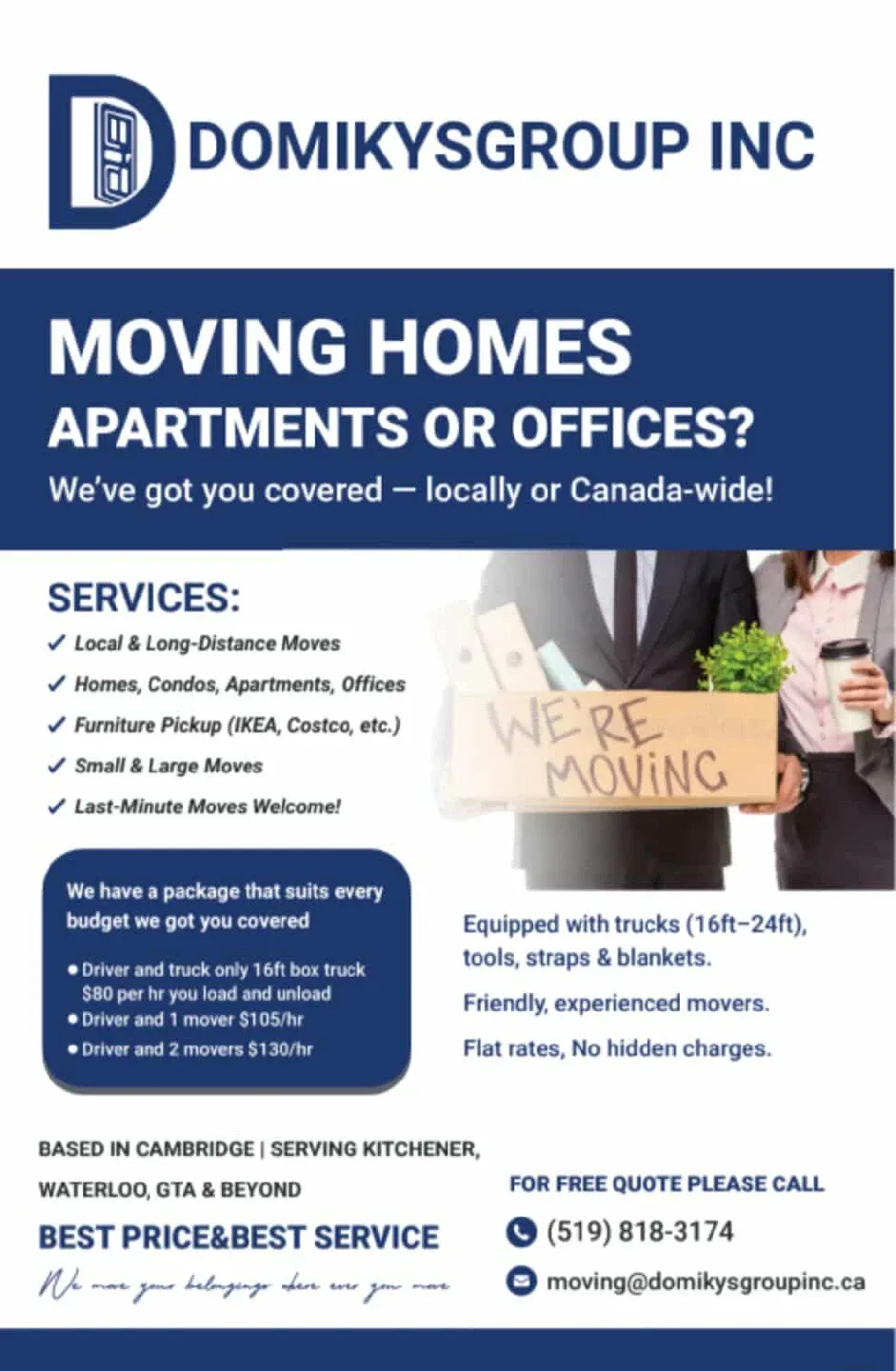 Moving Services: Domikysgroup Inc.