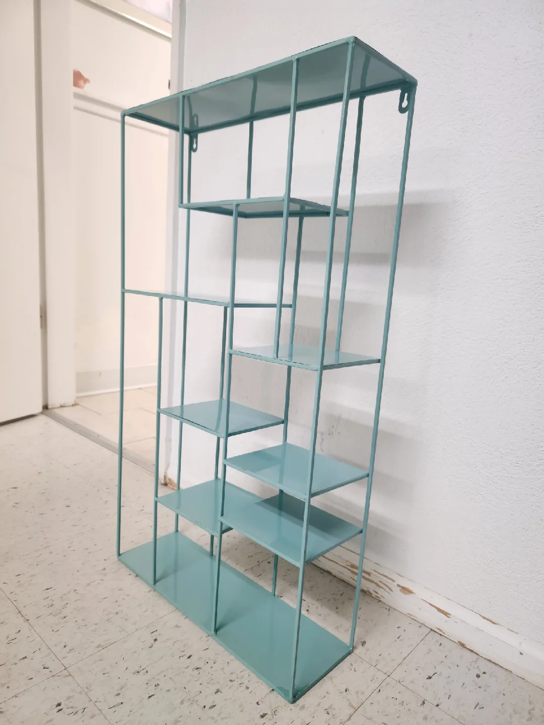 Light Blue Metal Wall Shelf image indicator(7)