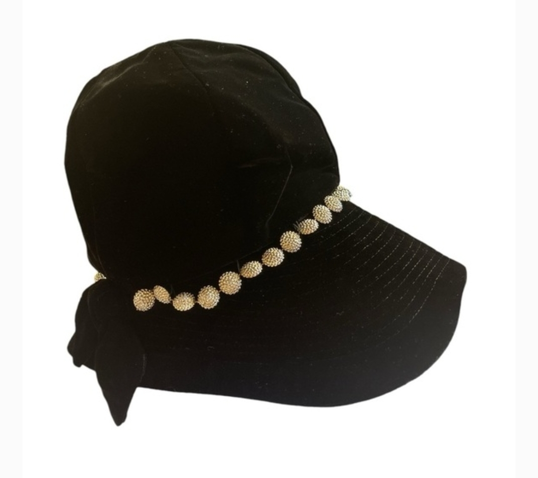 Jacqueline Original Vintage Black Hat