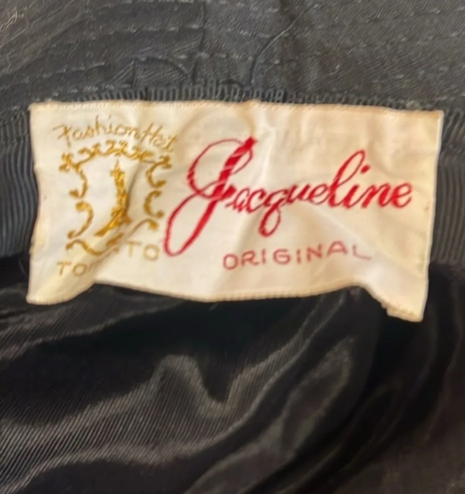 Jacqueline Original Vintage Black Hat image indicator(2)