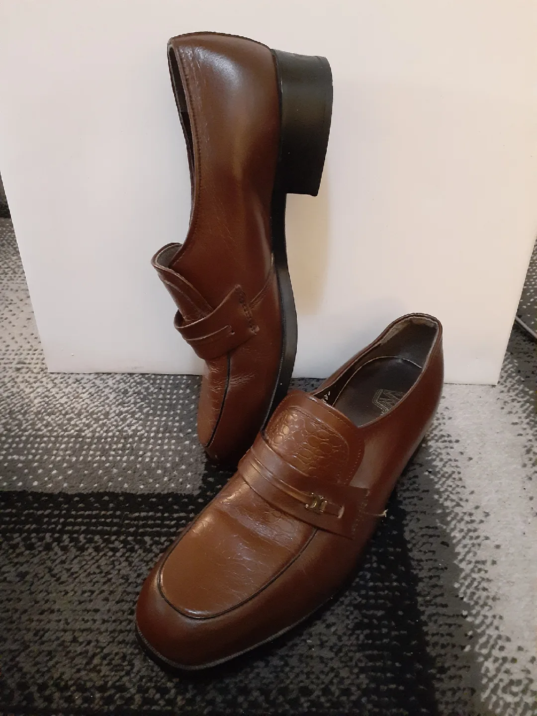 Viberg Brown Leather Loafers - Size 9 image indicator(2)