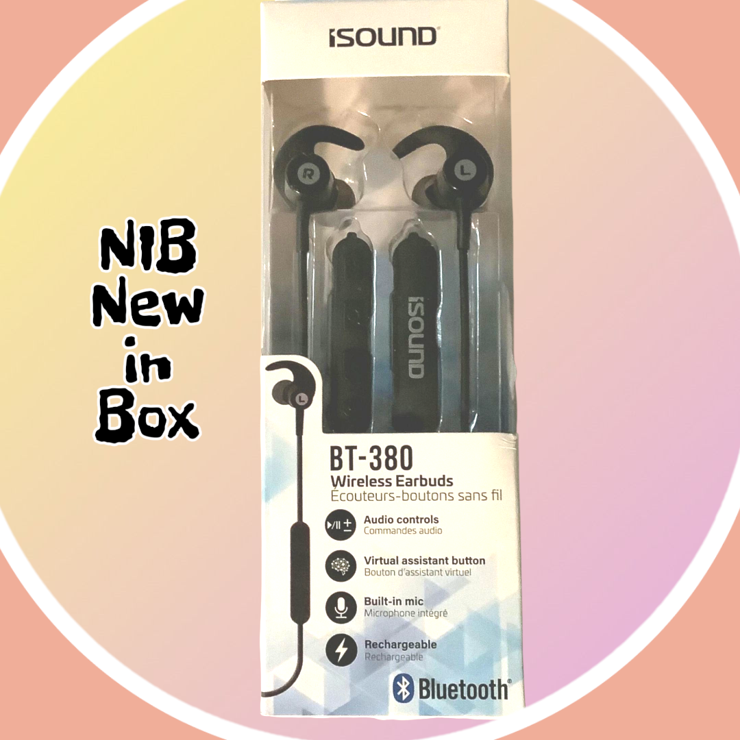 🤎 ISound BT-380 Wireless Earbuds Black