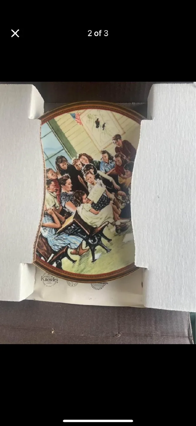 Edwin M Knowles 'The Story Hour' Plate image indicator(3)