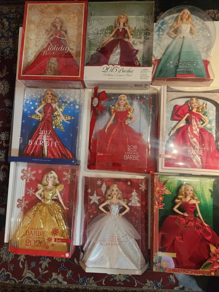 Holiday Barbie Lot 2001-2022 Not Sold Separately image indicator(2)