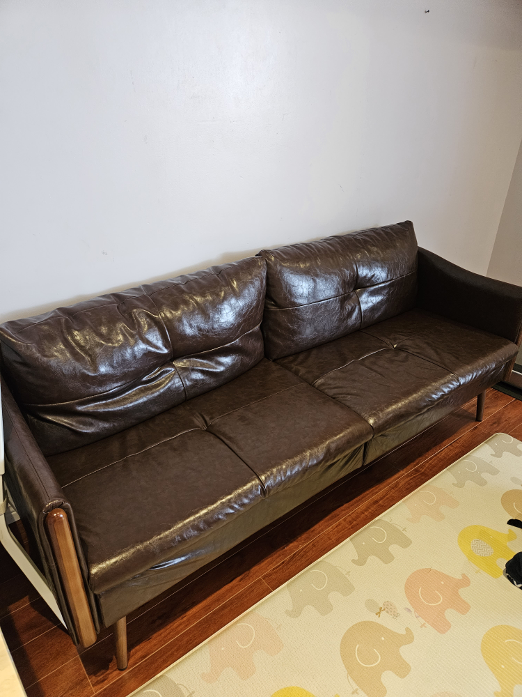 Brown Leather Sofa