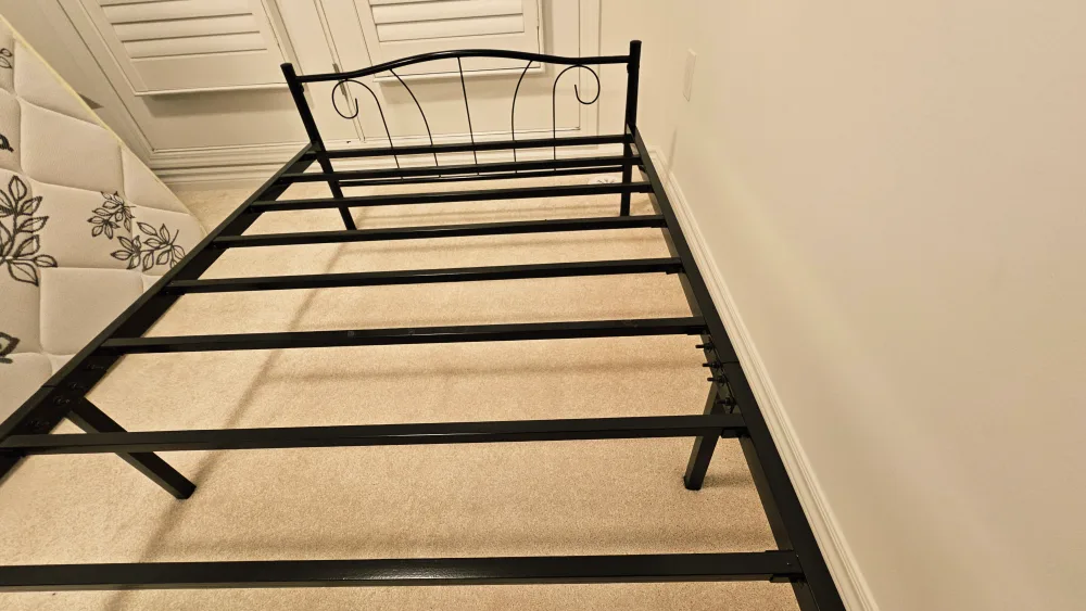 Bamboo Mattress & Black Metal Bed Frame image indicator(5)