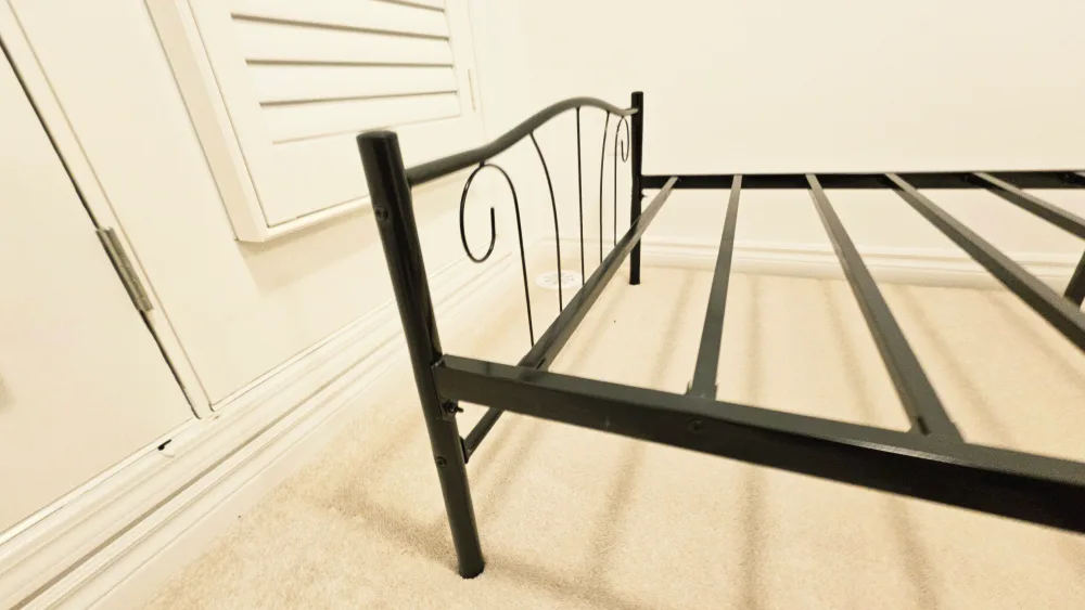 Bamboo Mattress & Black Metal Bed Frame image indicator(7)