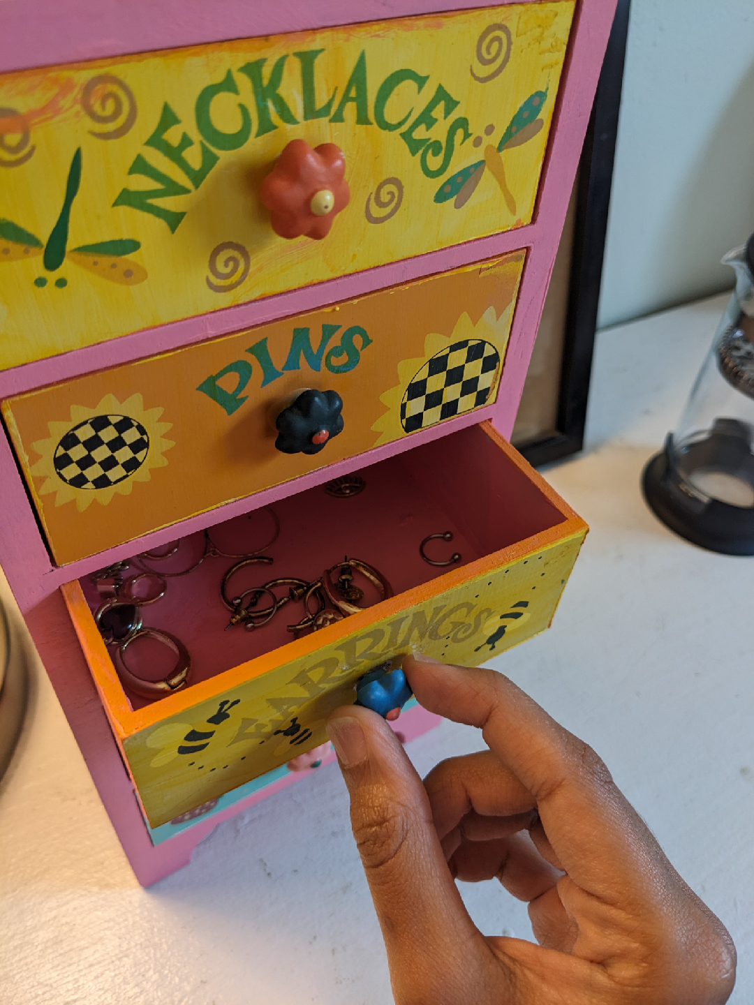 Wooden Jewelry Box with Drawers - photo 2